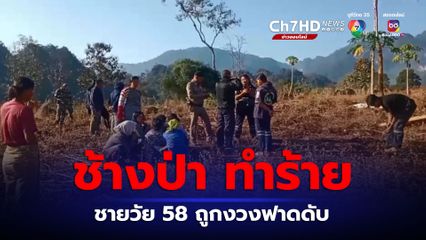 สลด! 2 สามีภรรยาเข้าไร่ถอนมันสำปะหลังแต่เช้า ถูกช้างป่าทำร้ายสามีดับ ภรรยาหนีรอด