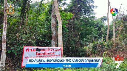 ชาวบ้านสุดทน ร้องทีมข่าวช่อง 7HD ป่าสงวนฯ ถูกบุกรุกหนัก