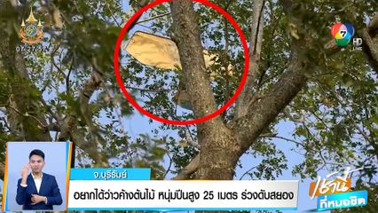 อยากได้ว่าวค้างต้นไม้ หนุ่มปีนสูง 25 เมตร ร่วงดับสยอง