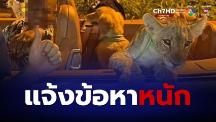 รวบขบวนการค้าสิงโต แจ้งข้อหาหนัก โทษจำคุก 1 ปี ปรับ 1 แสนบาท
