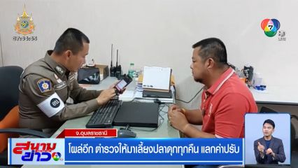 โผล่อีก ตำรวจให้มาเลี้ยงปลาดุกทุกคืน แลกค่าปรับ จ.อุบลราชธานี