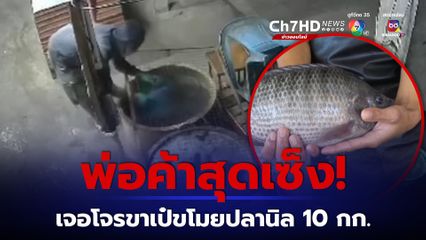 โจรขาเป๋สุดแสบย่องขโมยปลานิลในตลาดสด  พ่อค้าหนุ่มสุดช้ำโดนมา 4 รอบแล้ว