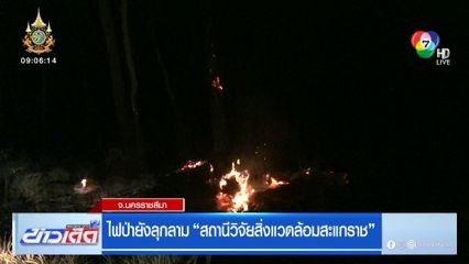 ไฟป่ายังลุกลาม สถานีวิจัยสิ่งแวดล้อมสะแกราช