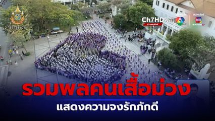 สวมเสื้อสีม่วง แสดงความจงรักภักดี