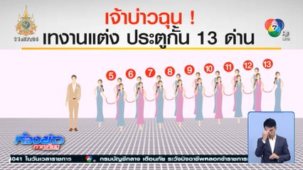 เจ้าบ่าวเทงานแต่ง เหตุกั้นประตู 13 ด่าน