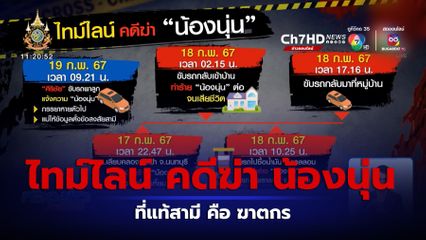 ย้อนไทม์ไลน์ คดีฆ่า น้องนุ่น