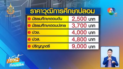 รวบเครือข่ายปลอมวุฒิการศึกษาขาย อึ้งรายได้ 4 ล้านบาท ต่อปี