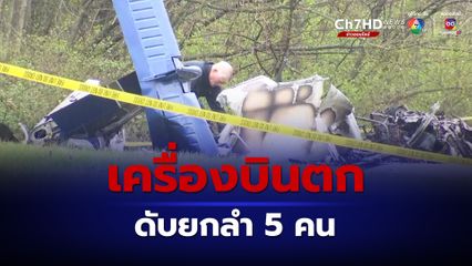 ผู้โดยสารดับยกลำ! เครื่องบินเล็กพุ่งตกบนถนน