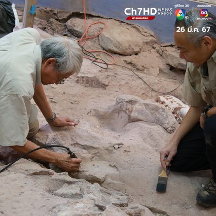 เจ้าหน้าที่ขุดพบฟอสซิลไดโนเสาร์สายพันธุ์ใหม่ในพื้นที่ภูเวียง