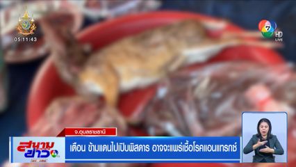 เตือน ข้ามแดนไปเปิบพิสดาร อาจจะแพร่เชื้อโรคแอนแทรกซ์