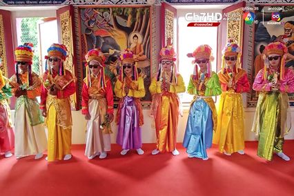 "ประเพณีแห่ช้างบวชนาค" ชาวไทยพวน สาดน้ำชุ่มฉ่ำเริ่มสงกรานต์สุโขทัย