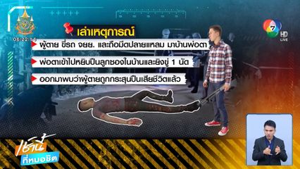 พ่อตาสุดทน เขยหลอนจะปาดคอลูกสาว คว้าปืนยิงเสียชีวิต