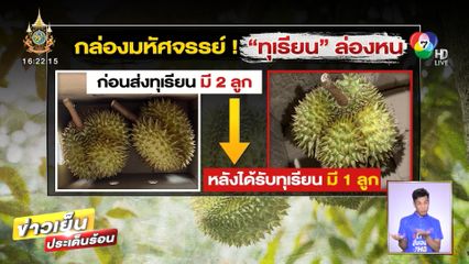 กล่องมหัศจรรย์! ทุเรียน ล่องหน