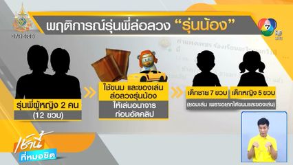 ฉาว! รุ่นพี่อายุ 12 ขวบ ลวงรุ่นน้องเล่นอนาจาร