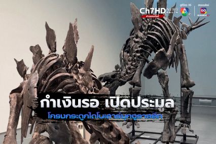 กำเงินรอ ! เปิดประมูลโครงกระดูก “สเตโกซอรัส” ไดโนเสาร์ที่เคยอยู่บนโลกเมื่อ 150 ล้านปีก่อน