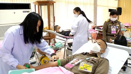 ข้าราชบริพารหน่วยราชการในพระองค์ พร้อมใจร่วมบริจาคโลหิตถวายเป็นพระราชกุศลแด่พระบาทสมเด็จพระเจ้าอยู่หัว เนื่องในโอกาสพระราชพิธีมหามงคลเฉลิมพระชนมพรรษา 6 รอบ 28 กรกฎาคม 2567
