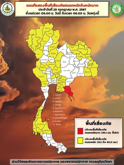 ร่องมรสุมพาดผ่าน ทั่วไทยเตรียมรับฝนตกเพิ่มขึ้น