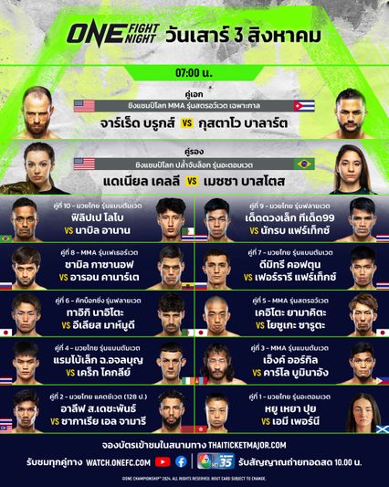 ONE Championship : ซากาเรีย เอล จามารี เตรียมไล่บี้ อาลีฟ ส.เดชะพันธ์ ศึก ONE Fight Night 24