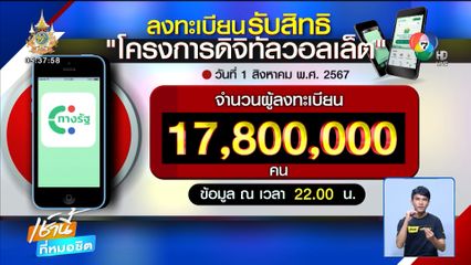 แห่ลงทะเบียน ดิจิทัลวอลเล็ต ล้นหลาม