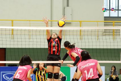ภาพ :  วิทยาลัยเทคโนโลยีพณิชยการอยุธยา VS  สุรนารีวิทยา  วอลเลย์บอลแชมป์กีฬา 7HD 2024