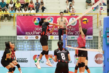 ภาพ :  วิทยาลัยเทคโนโลยีพณิชยการอยุธยา VS  สุรนารีวิทยา  วอลเลย์บอลแชมป์กีฬา 7HD 2024