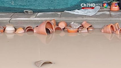 ฝนถล่มโคราช ด่านเกวียนน้ำท่วมสูง