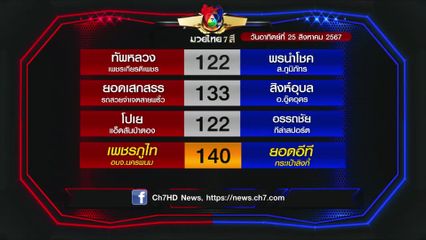 มวยเด็ด วิกหมอชิต : โปรแกรมวันอาทิตย์ที่ 25 สิงหาคม 2567