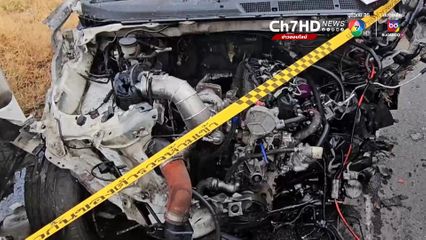 รถกระบะซิ่งแข่งกัน ชนวินาศสันตะโร 3 คัน เจ็บ 2 ดับ 2