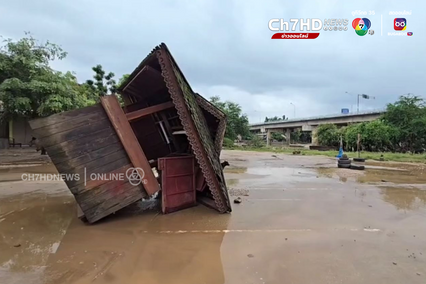 ชาวตลาดริมเมย-ทหาร เร่งทำความสะอาดหลังน้ำลด