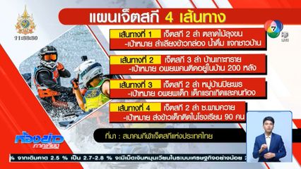 ทีมเจ็ตสกี วางแผนกระจายความช่วยเหลือ