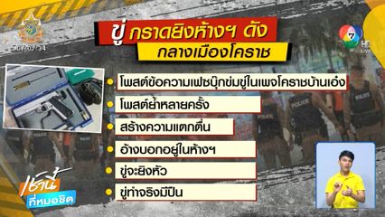 ป่วนทั้งเมือง ขู่กราดยิงในห้างสรรพสินค้า