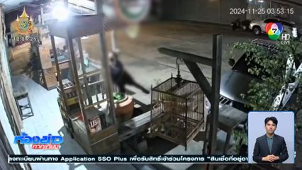 หัวขโมยมารยาทดี ตะโกนขอ ก่อนฉกกรงนกหนีไป