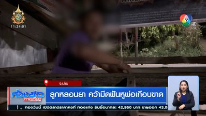 ลูกหลอนยา คว้ามีดฟันหูพ่อเกือบขาด