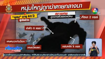 เร่งไล่ล่าผัว-เมีย เอี่ยวฆ่าหนุ่มใหญ่ทิ้งกลางนา