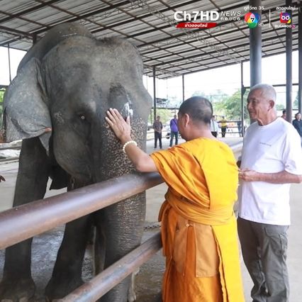 สวนนงนุชพัทยาจัดพิธีรับขวัญ พลายสุรพันธ์ ลูกช้างเชือกที่ 27 