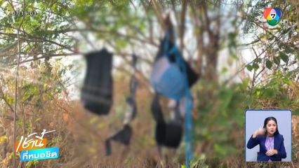 ผงะ ! ชุดชั้นใน แขวนต้นไม้ริมทาง จ.นครราชสีมา