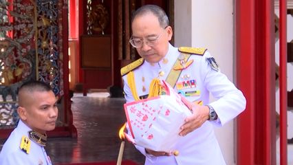 พระวรวงศ์เธอ พระองค์เจ้าเฉลิมศึกยุคล เสด็จแทนพระองค์ไปในการสังเวยพระป้าย เนื่องในเทศกาลตรุษจีน ประจำปี 2568