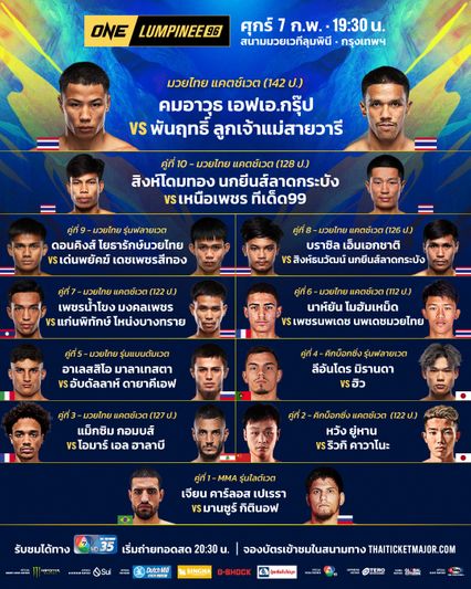 ONE ลุมพินี : พันฤทธิ์ ลูกเจ้าแม่สายวารี พร้อมรีแมตช์ คมอาวุธ เอฟเอ.กรุ๊ป ลั่นภาคสองจบไม่เหมือนเดิม