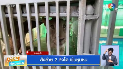สั่งย้าย 2 สิงโต พ้นชุมชน