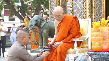 สมเด็จพระอริยวงศาคตญาณ สมเด็จพระสังฆราช สกลมหาสังฆปริณายก ทรงบำเพ็ญพระกุศล เนื่องในวาระ 8 ปี พระราชพิธีสถาปนาสมเด็จพระสังฆราช