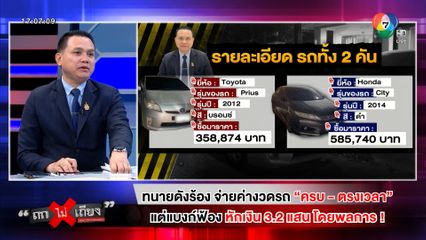 ถกไม่เถียง : ทนายดังร้อง จ่ายค่างวดรถ ครบ-ตรงเวลา แต่แบงก์ฟ้อง หักเงิน 3.2 แสน โดยพลการ!