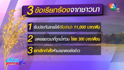 ชาวนาลุ้น ฟังข่าวดีแก้ปัญหาราคาข้าวพรุ่งนี้