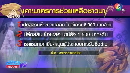 ชาวนามีลุ้น ภาครัฐเคาะรับซื้อข้าว 8,000 บาท/ตัน