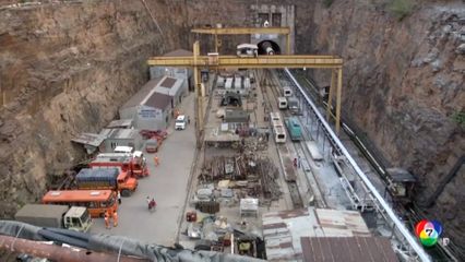 คนงานเหมืองหาทางช่วยคนติดอยู่ในอุโมงค์ถล่ม ที่อินเดีย