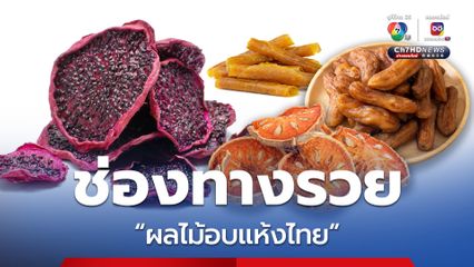 ผู้บริโภคจีน นิยมผลไม้อบแห้งของไทย มากที่สุด