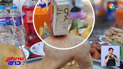 แห่ส่องเลข พิธียกเสาเอกศาลาการเปรียญหลังใหม่