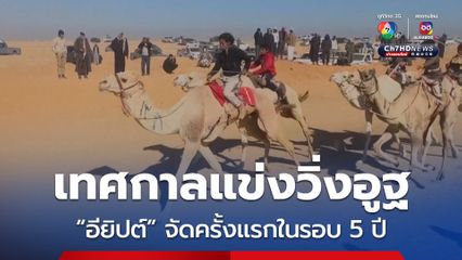 อียิปต์จัด “เทศกาลแข่งวิ่งอูฐ” ครั้งแรกในรอบ 5 ปี