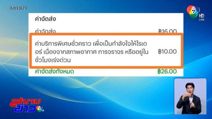 ใช่หรือ ? มัดมือผู้บริโภคจ่าย 10 บาท เป็นกำลังใจให้ไรเดอร์