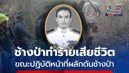 สลด! ช้างป่าทำร้ายเจ้าหน้าที่เสียชีวิต ขณะผลักดันช้างป่าออกนอกพื้นที่ป่าอนุรักษ์