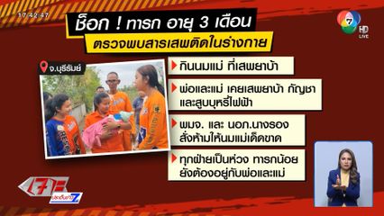 สุดช็อก เจอสารเสพติดในทารก